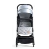 Travel Lite Stroller - SLD by Teknum - Silver + Sunveno Baby Stroller Organizer/Bag - Yellow wave